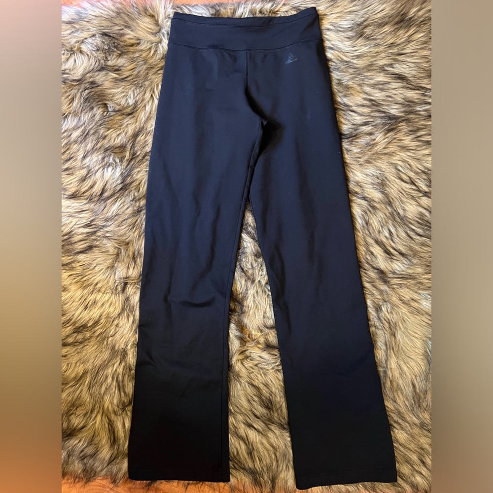 Black adidas bootcut workout pants